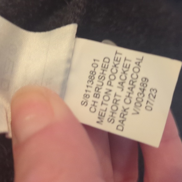 Banana Republic Melton Pocket Dark Gray Jacket - Picture 7 of 7